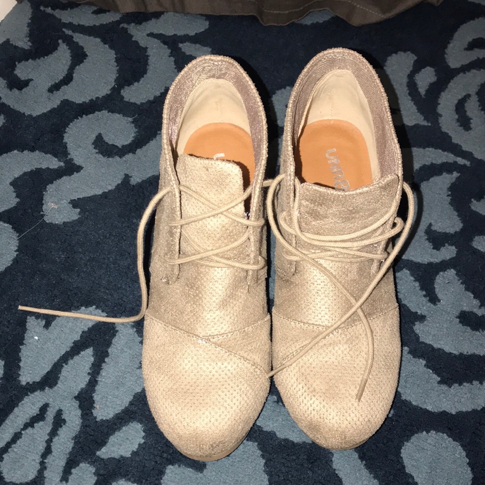 Wedged booties